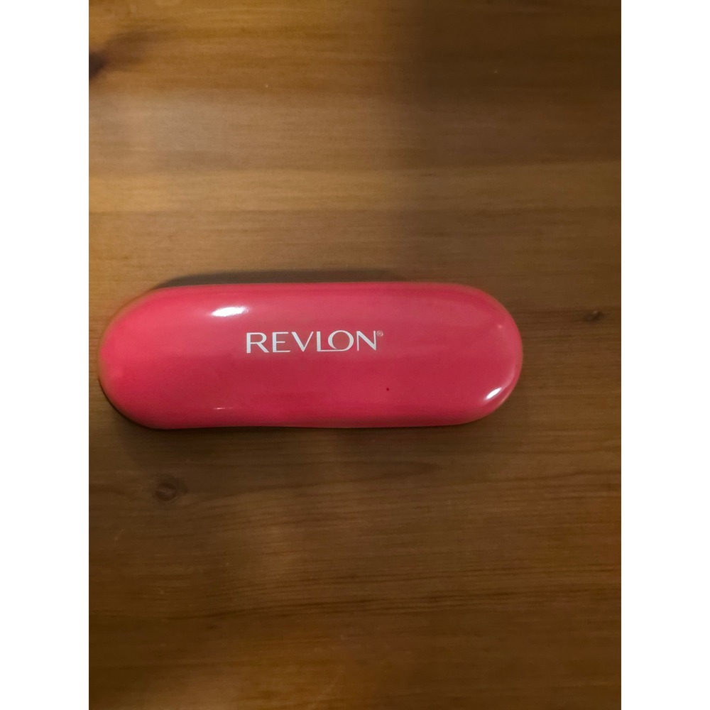 Revlon Pink and Black Hardshell Eyeglasses Case with Soft Interior Lining